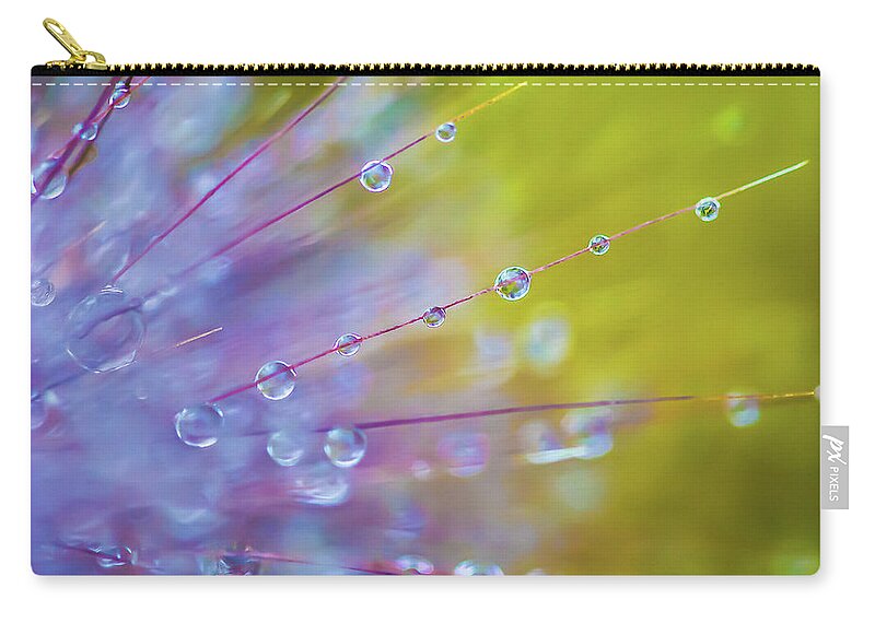 Spikes Zip Pouch featuring the photograph Drops and Spikes by Gordon Sarti
