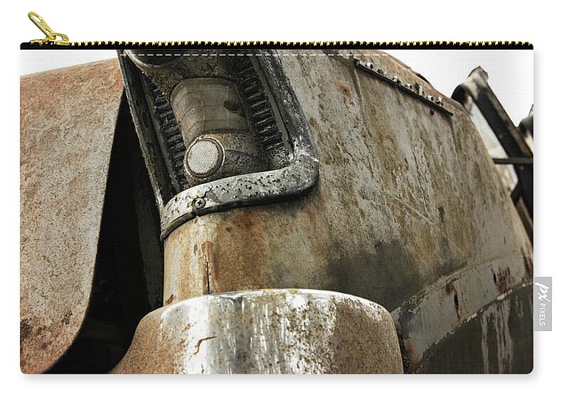 Car Zip Pouch featuring the photograph Drove My Chevy by M Kathleen Warren