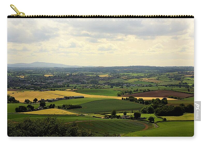 Drumlins Zip Pouch featuring the photograph Drumlins of the Ards by Neil R Finlay