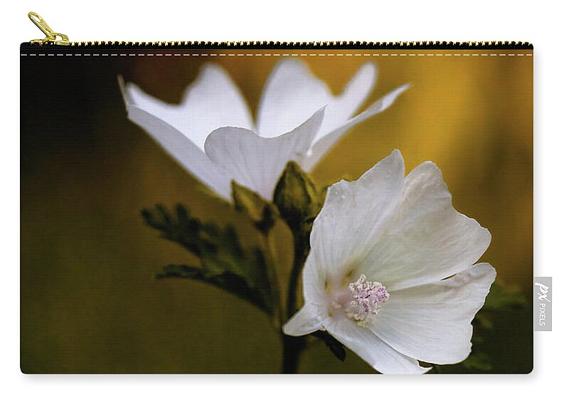 Flowers Zip Pouch featuring the photograph Duo by RicharD Murphy