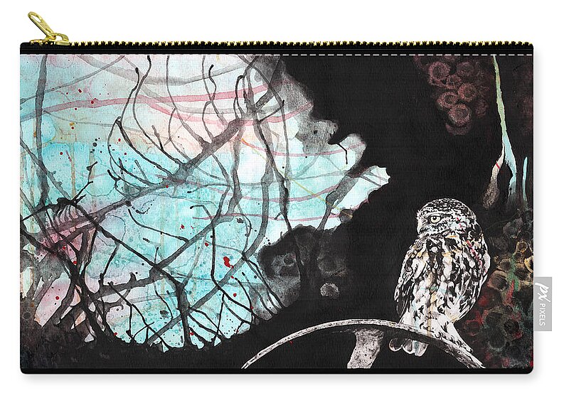 Goth Carry-all Pouch featuring the painting Duplicity by Tiffany DiGiacomo