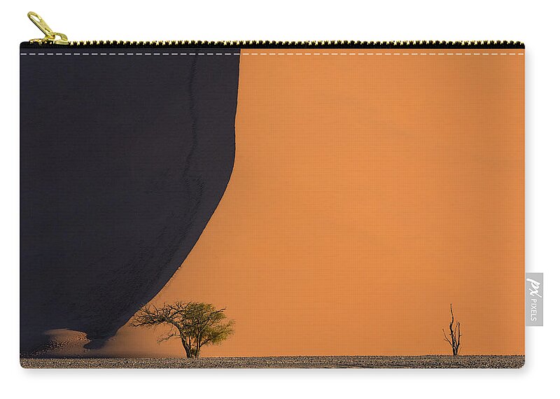 Sand Dune Zip Pouch featuring the photograph Dwarf by Peter Boehringer