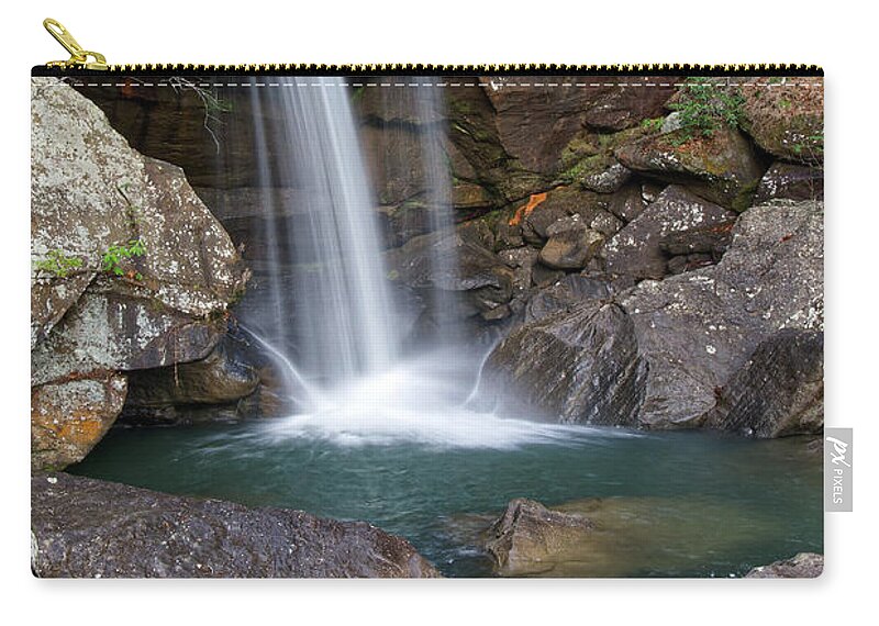 Eagle Falls Zip Pouch featuring the photograph Eagle Falls 32 by Phil Perkins