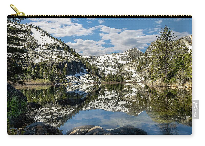 Eagle Lake Carry-all Pouch featuring the photograph Eagle Lake by Gary Geddes