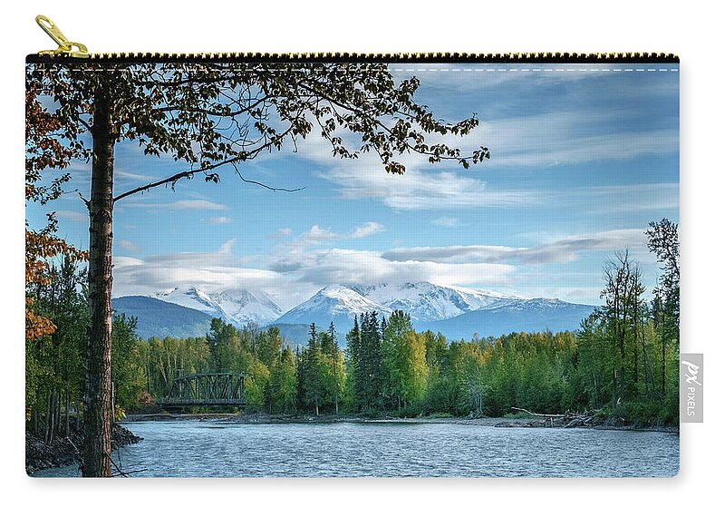 Landscapes Carry-all Pouch featuring the photograph Early Fall in British Columbia by Mary Lee Dereske