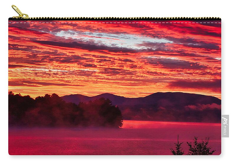 Red Carry-all Pouch featuring the photograph Early Morning Red by Russ Considine