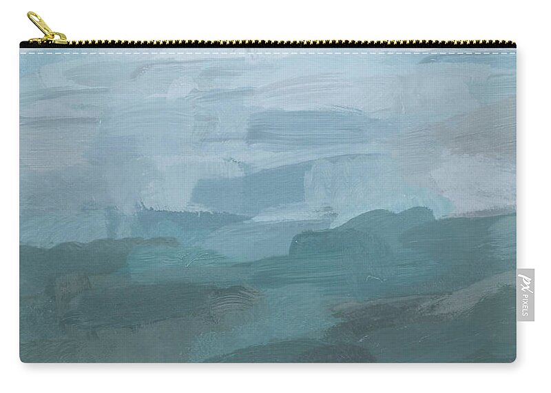 Abstract Zip Pouch featuring the painting Early Riser by Rachel Elise