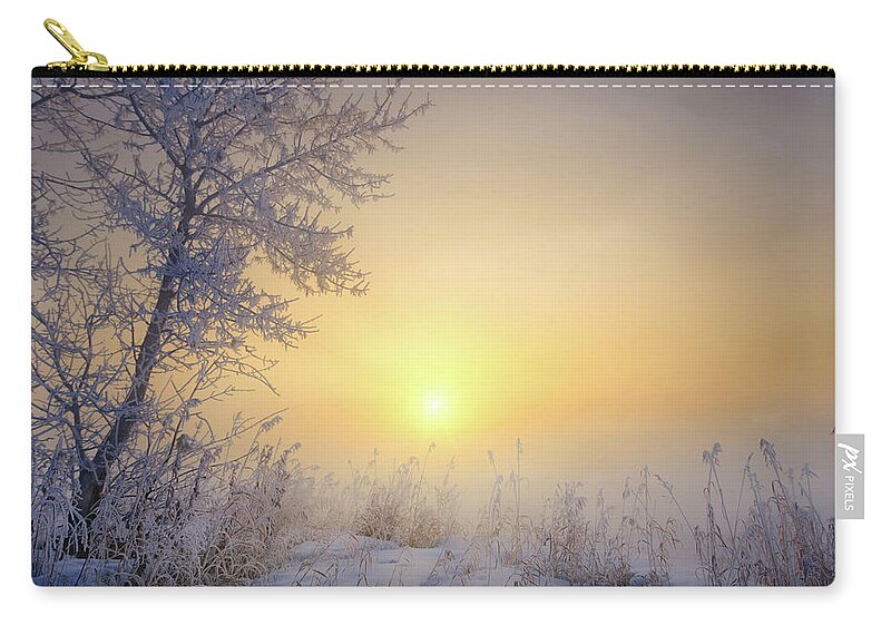 Landscape Zip Pouch featuring the photograph Early spring or late winter? by Dan Jurak