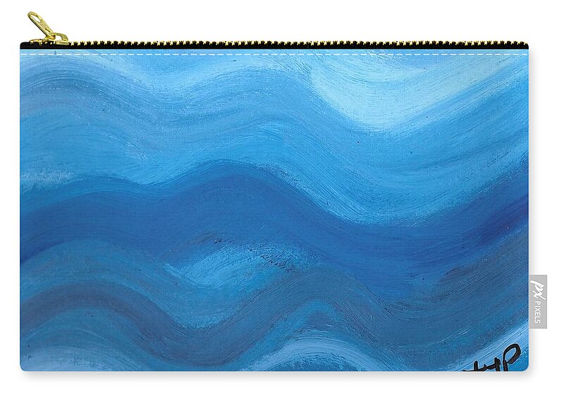 Ease Zip Pouch featuring the painting Ease by Esoteric Gardens KN