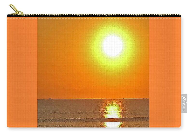 Seascape Zip Pouch featuring the painting Easter Tuesday by Art Mantia