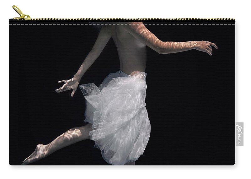 Underwater Zip Pouch featuring the photograph Elegance by Gemma Silvestre