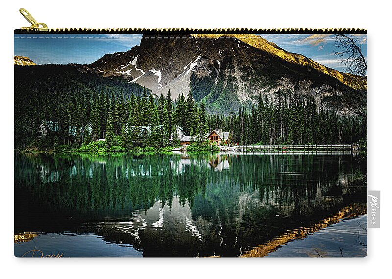Emerald Lake Lodge  Yoho National Park B.c. Carry-all Pouch featuring the photograph Emerald Lake Lodge by Darcy Dietrich
