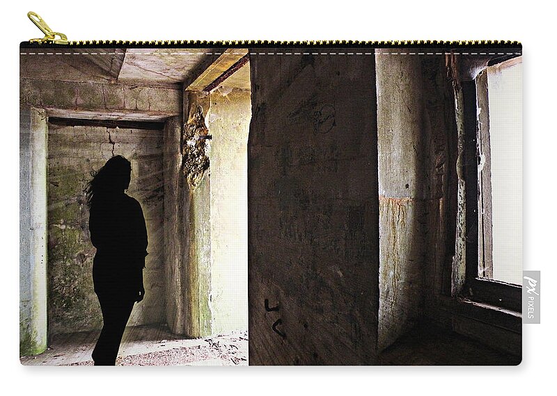 Wall Art Zip Pouch featuring the photograph Emerging from the Darkness by Micki Findlay