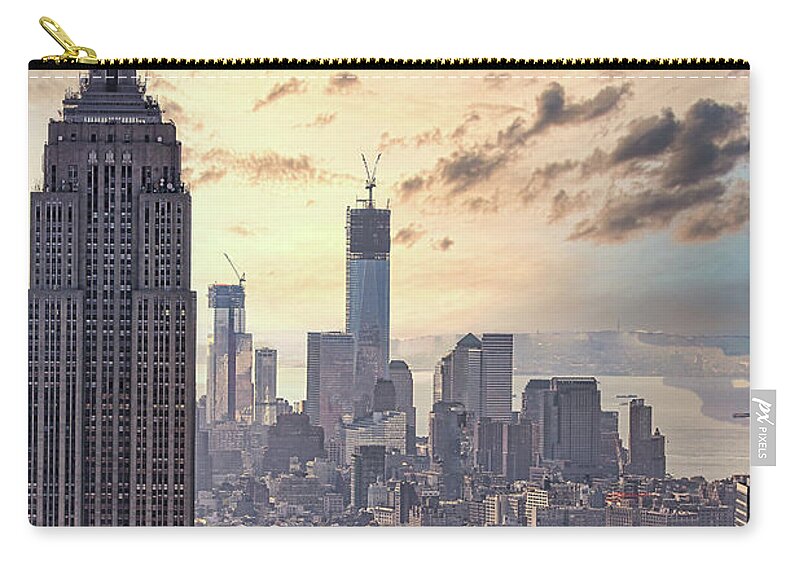 Empire Up Close NYC Color Zip Pouch by Chuck Kuhn - Pixels