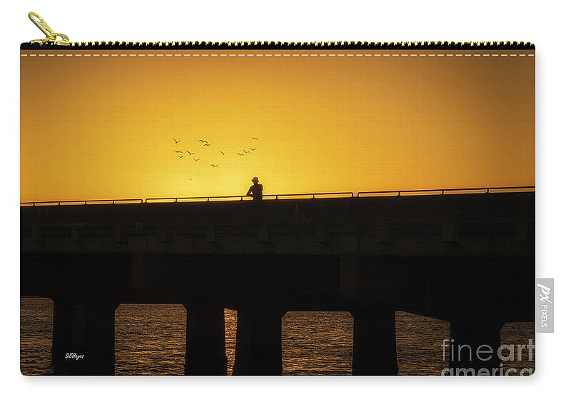 Sunset Zip Pouch featuring the photograph End of Day by DB Hayes