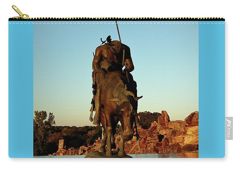End Of The Trail Zip Pouch featuring the photograph End Of The Trail #1 by Lens Art Photography By Larry Trager