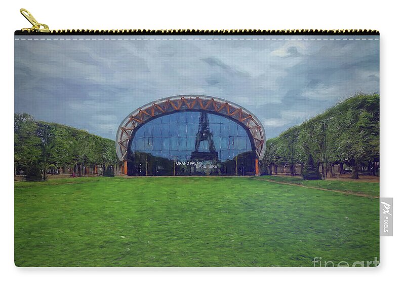Paris Zip Pouch featuring the photograph Ephemeral Grand Palais - Paris by Yvonne Johnstone