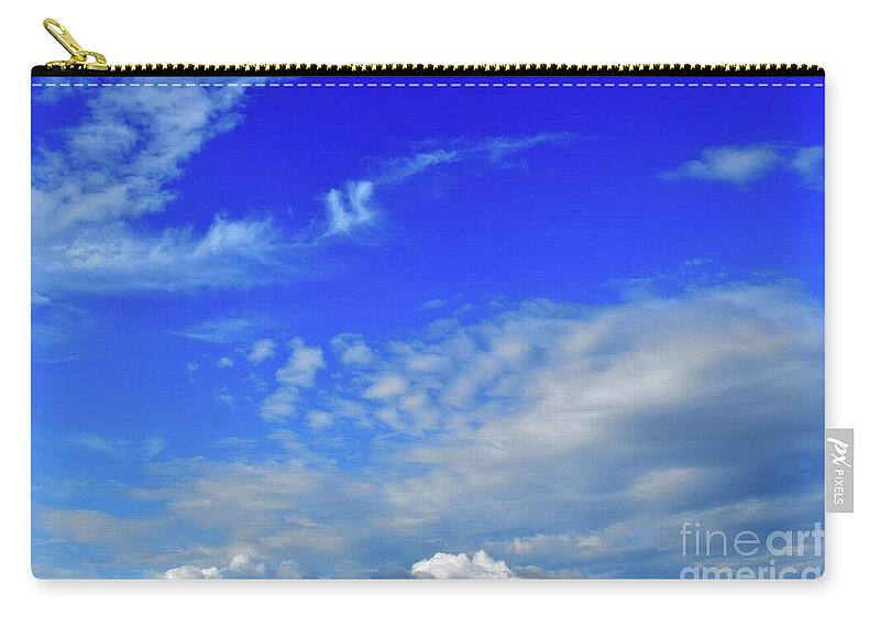 Nature Zip Pouch featuring the photograph Equivalents of Clouds 012 by Leonida Arte
