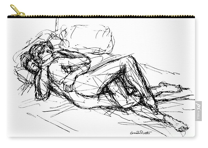 Erotic Couple Sketches 8 Carry All Pouch For Sale By Gordon Punt