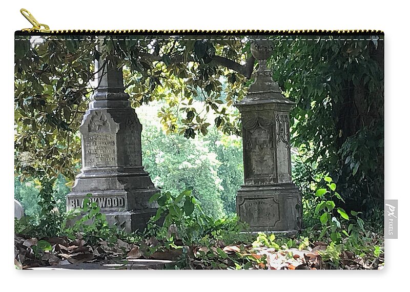 Grave Zip Pouch featuring the photograph Eternal Rest by Lee Darnell