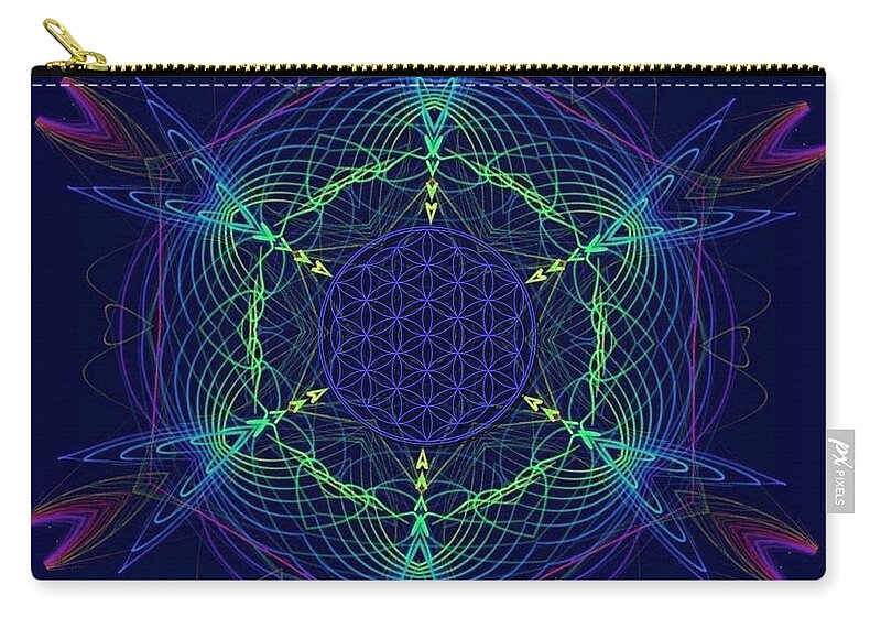 Abstract Carry-all Pouch featuring the photograph Evangeline's Dreamcatcher by Judy Kennedy