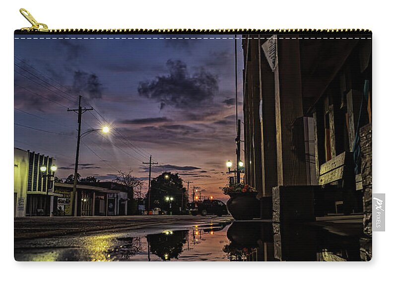 Sunset Zip Pouch featuring the photograph Evening Coffee by Jerry Connally