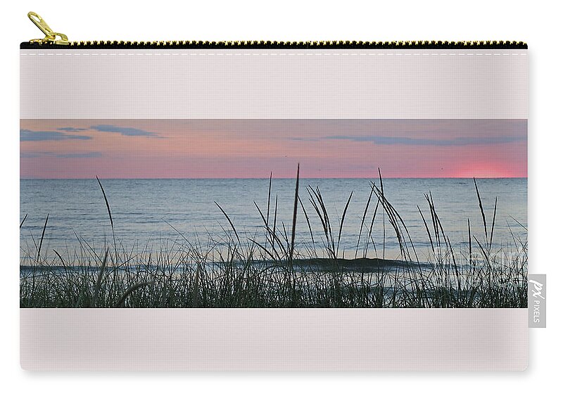 Sunset Zip Pouch featuring the photograph Evening Light Wide by Ann Horn