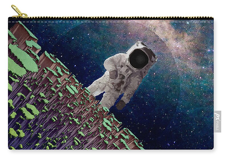 Space Carry-all Pouch featuring the digital art Exploring Space by Phil Perkins