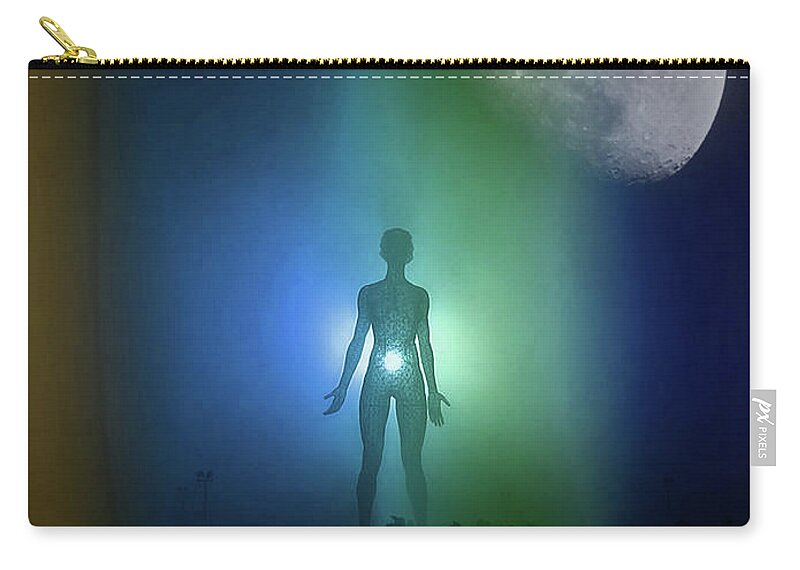 Extraterrestrial Zip Pouch featuring the photograph Extraterrestrial Breath by Carl Moore