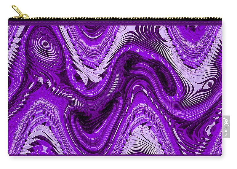 Abstract Carry-all Pouch featuring the digital art Eyes and Ears Abstract by Ronald Mills