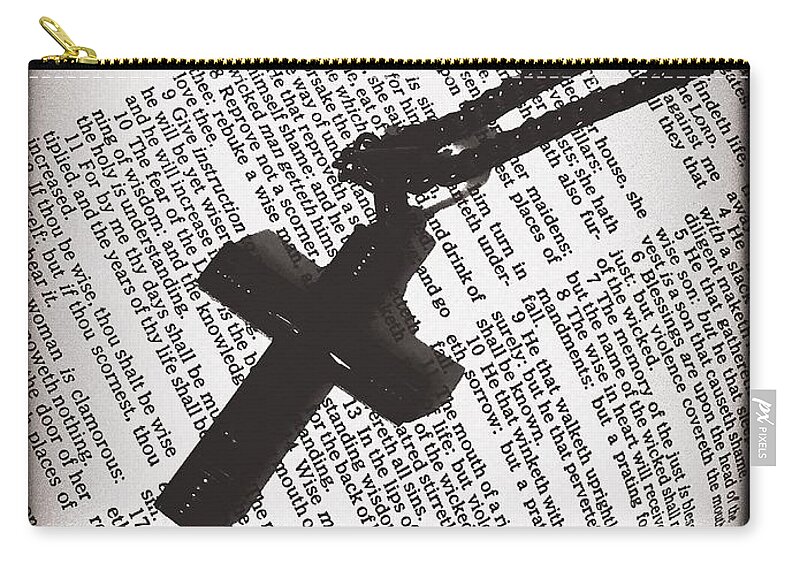  Zip Pouch featuring the photograph Faith 1 by Stephen Dorton