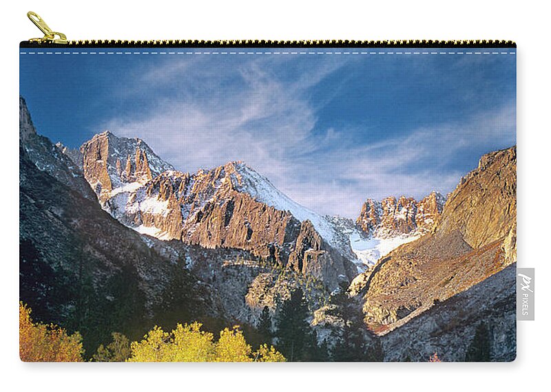 California Zip Pouch featuring the photograph Fall Color Below Middle Palisades Glacier Eastern Sierras California by Dave Welling