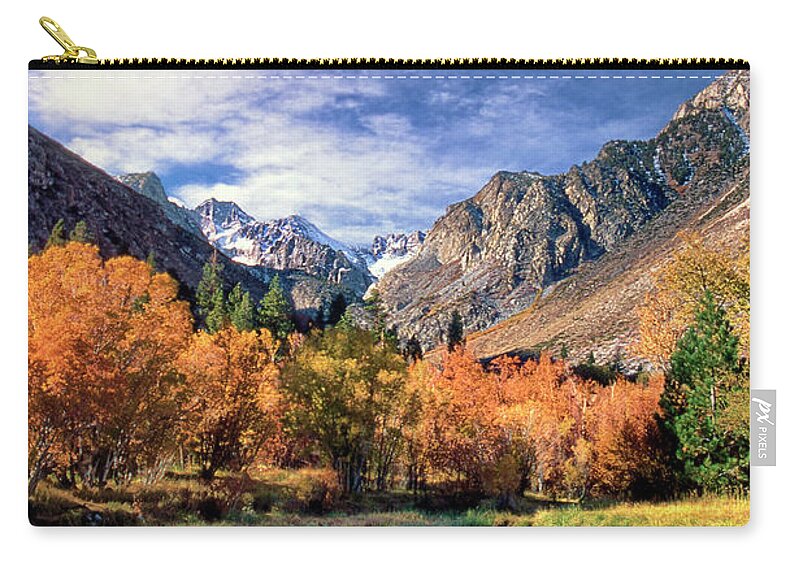 Dave Welling Zip Pouch featuring the photograph Fall Color Middle Palisades Glacier Eastern Sierras Californ by Dave Welling
