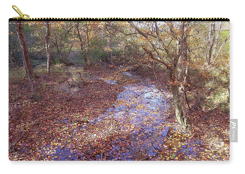 Fall Zip Pouch featuring the photograph Fall Leaving by Ed Williams