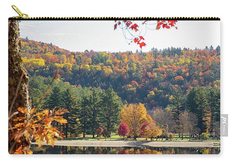 Fall Zip Pouch featuring the photograph Fall Reflections by Denise Kopko