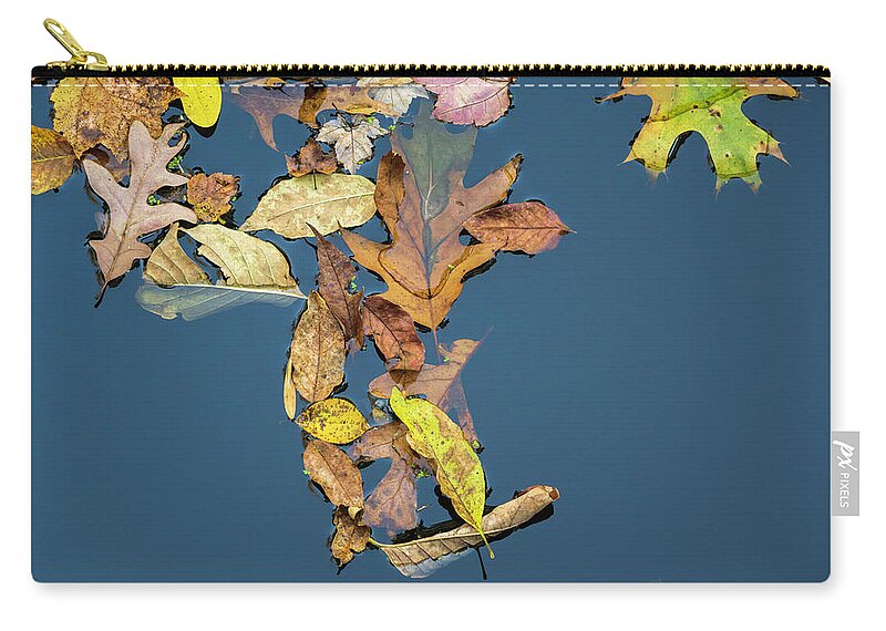 Autumn Zip Pouch featuring the photograph Fallen Leaves III Color by David Gordon