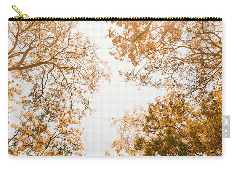 Orange Zip Pouch featuring the photograph Falling In by Jorgo Photography