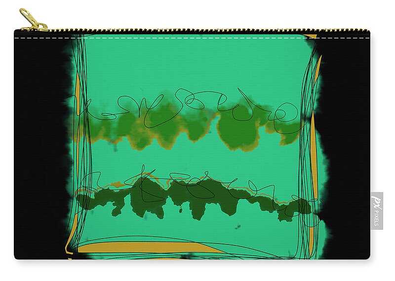  Zip Pouch featuring the digital art Falling into place by Amber Lasche