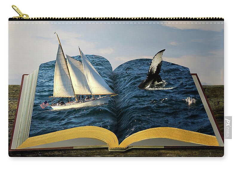 Fantasy Zip Pouch featuring the photograph Fantasy Storybook by Eleanor Bortnick
