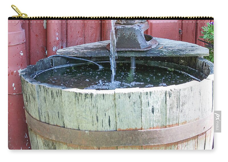 Still Life Zip Pouch featuring the photograph Farm Water Pump by Rick Redman