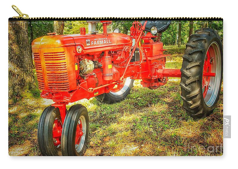Farmall Super C Zip Pouch featuring the photograph Farmall Super C by Mike Eingle