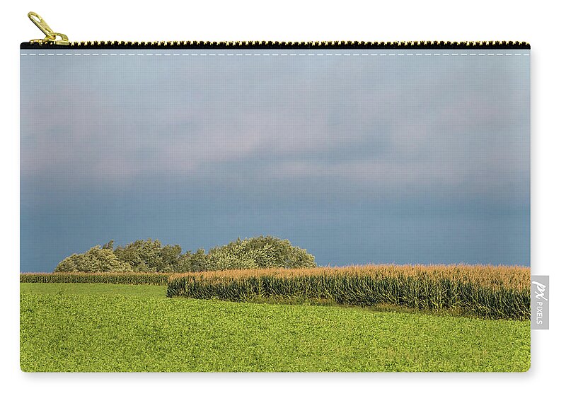 Corn Zip Pouch featuring the photograph Farmer's Field by Patti Deters