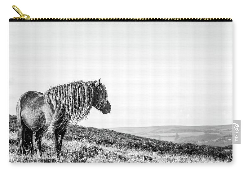 Photographs Zip Pouch featuring the photograph Favourite Daydream II - Horse Art by Lisa Saint