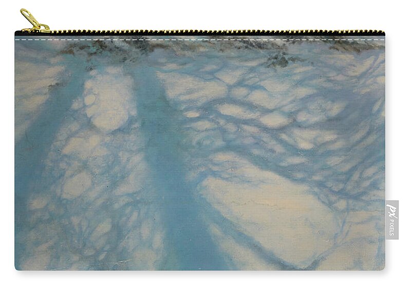 Snow Carry-all Pouch featuring the painting February Delight by Carol Klingel