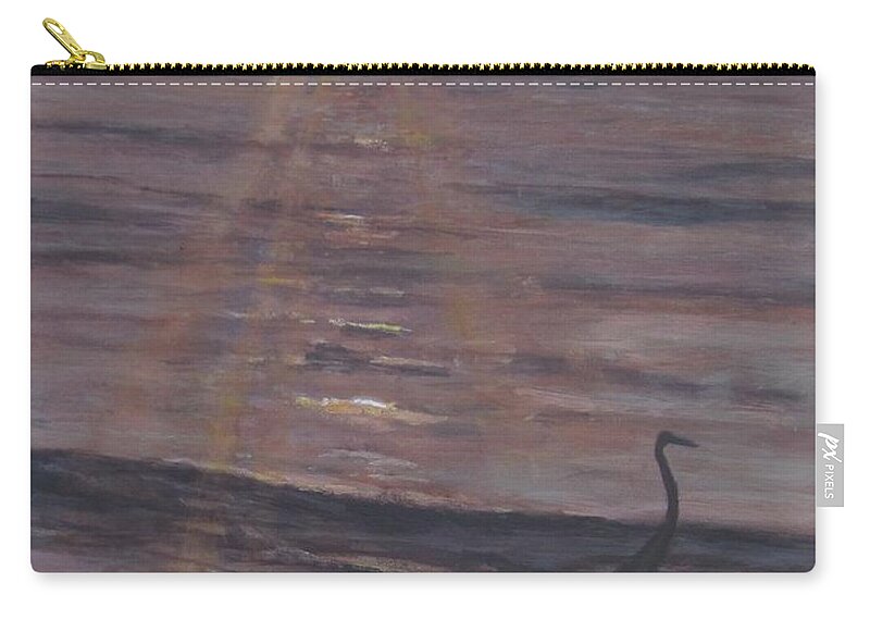 Painting Zip Pouch featuring the painting Feel The Warmth by Paula Pagliughi