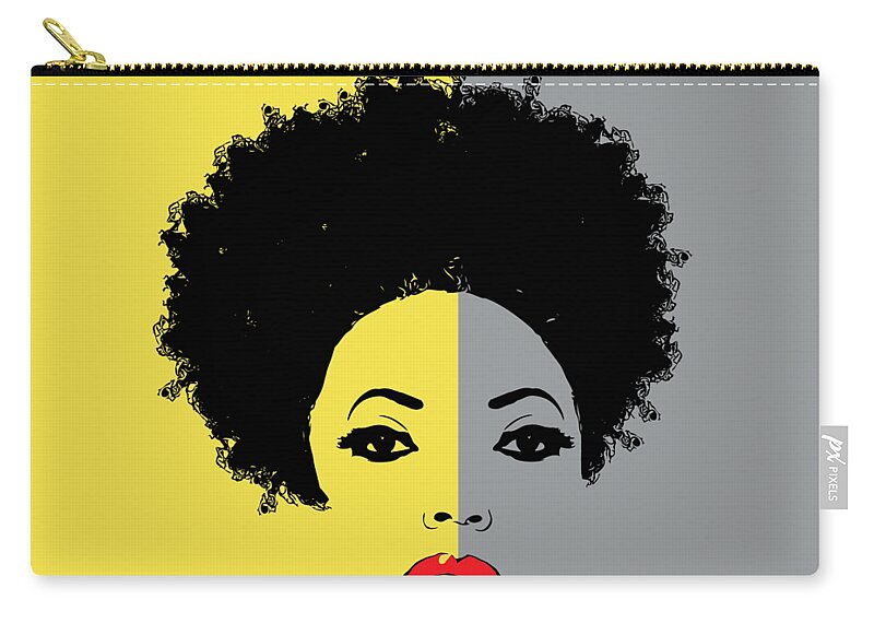 Sexy Zip Pouch featuring the digital art Fem Pop Sexy 1 by LaSonia Ragsdale