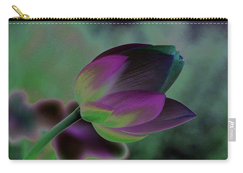 Flower Zip Pouch featuring the photograph Filtered Lotus 1268 by Carolyn Stagger Cokley