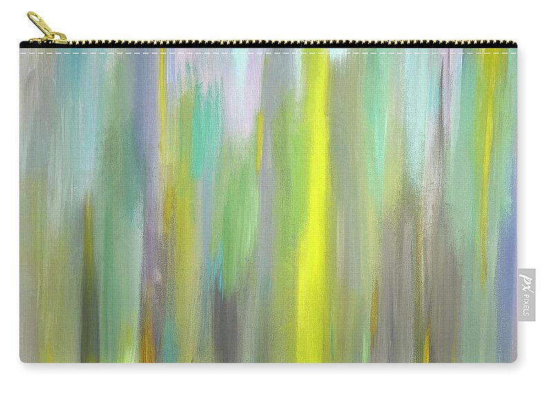 Abstract Zip Pouch featuring the painting Filtered by Stacey Zimmerman