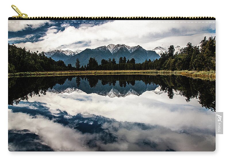 Mirror Lake Carry-all Pouch featuring the photograph The Quiet Shore - Lake Matheson, South Island, New Zealand by Earth And Spirit