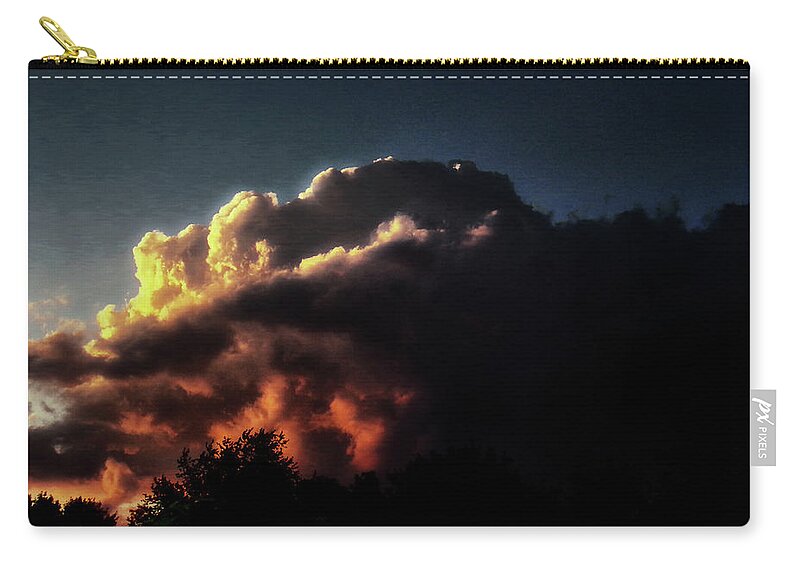 Sunset Carry-all Pouch featuring the photograph Fire in the Sky by Christopher Reed